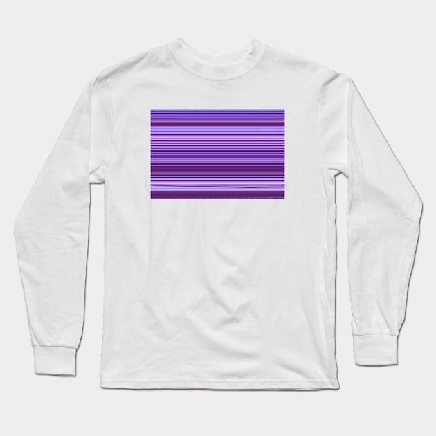 Purple Stripes Long Sleeve T-Shirt by StripePatterns